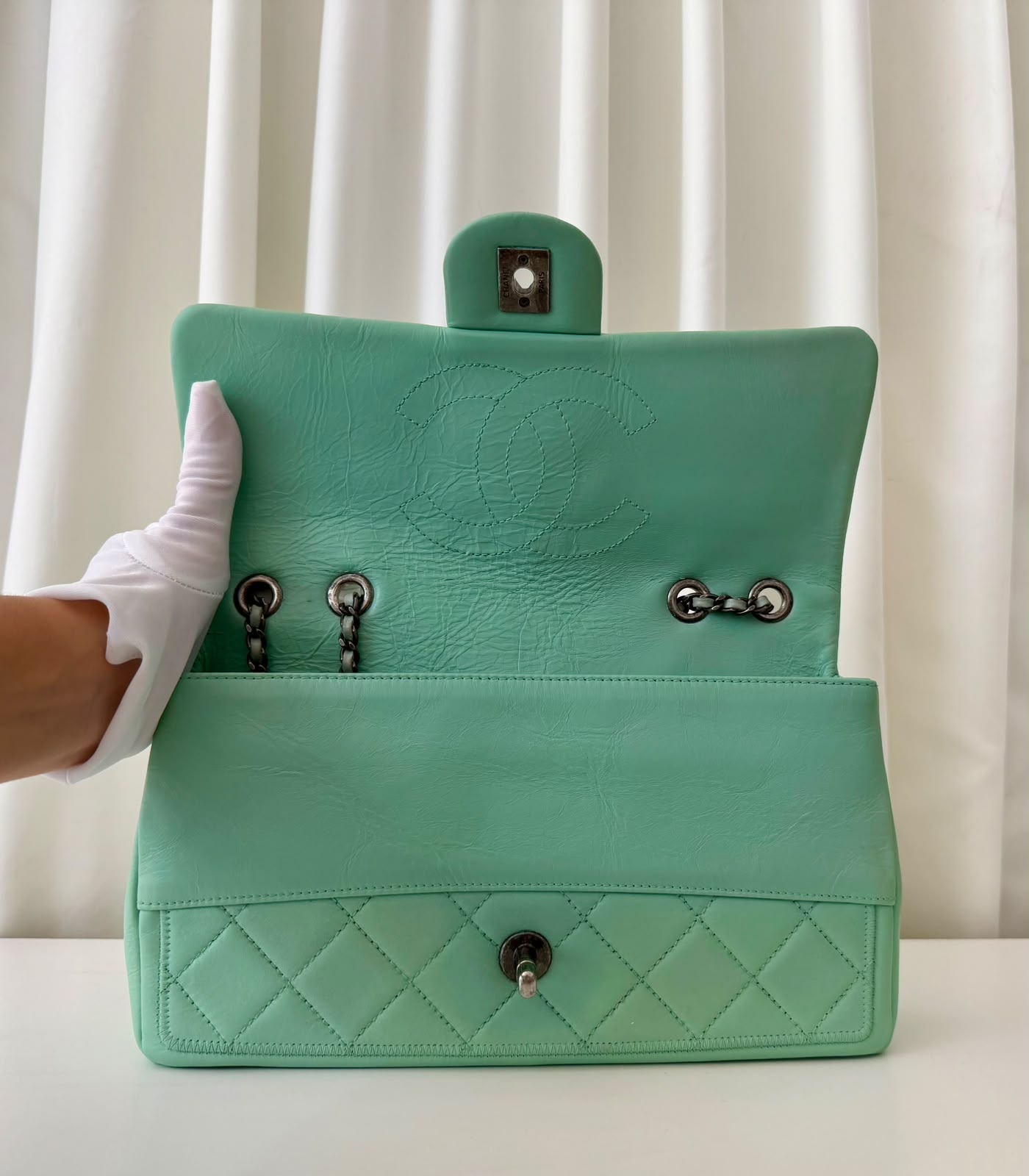 Chanel flap Bag Vert Menthe