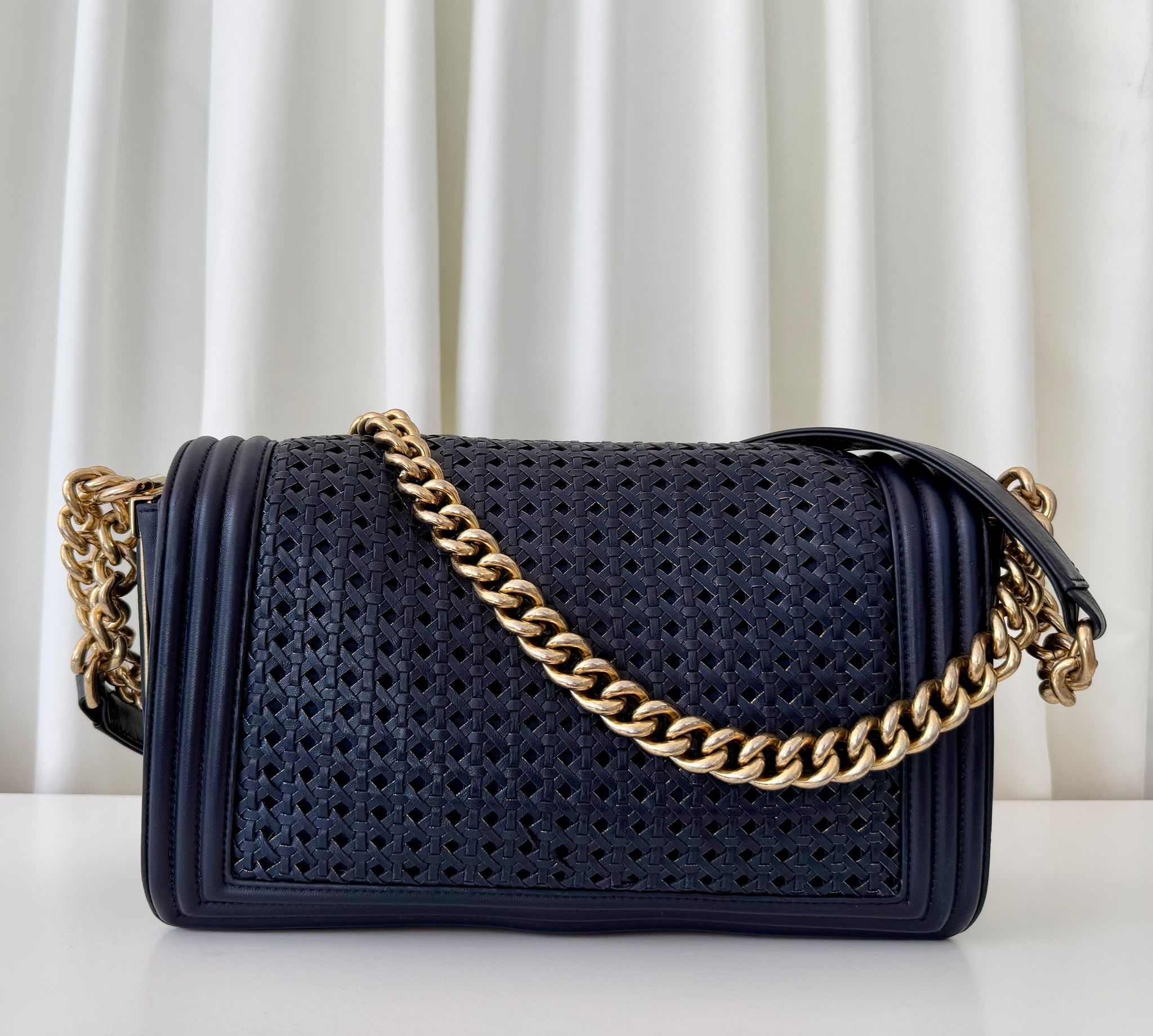 Chanel Boy medium tressé