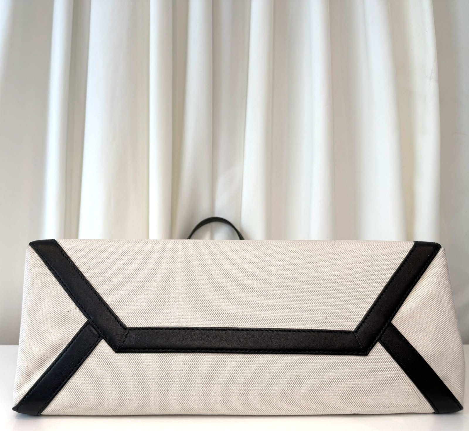VALENTINO GARAVANI – Cabas VLTN Canvas Ivoire & Noir