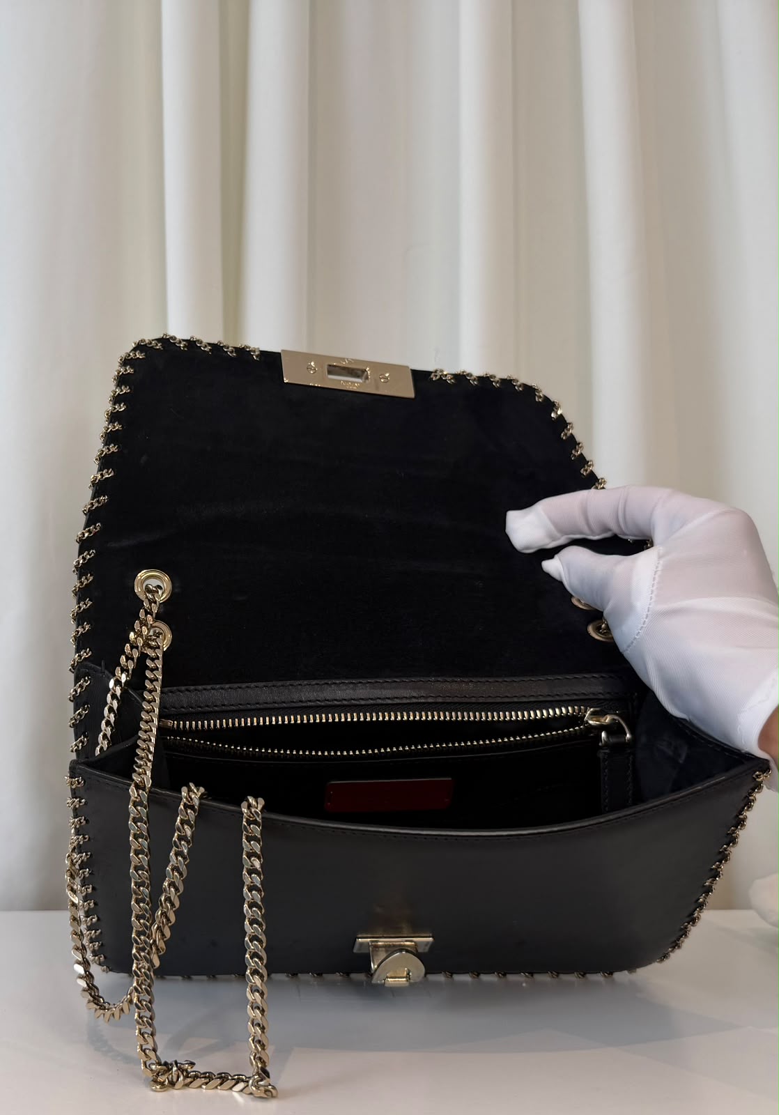 VALENTINO GARAVANI – Sac Rockstud Chaîne Noir