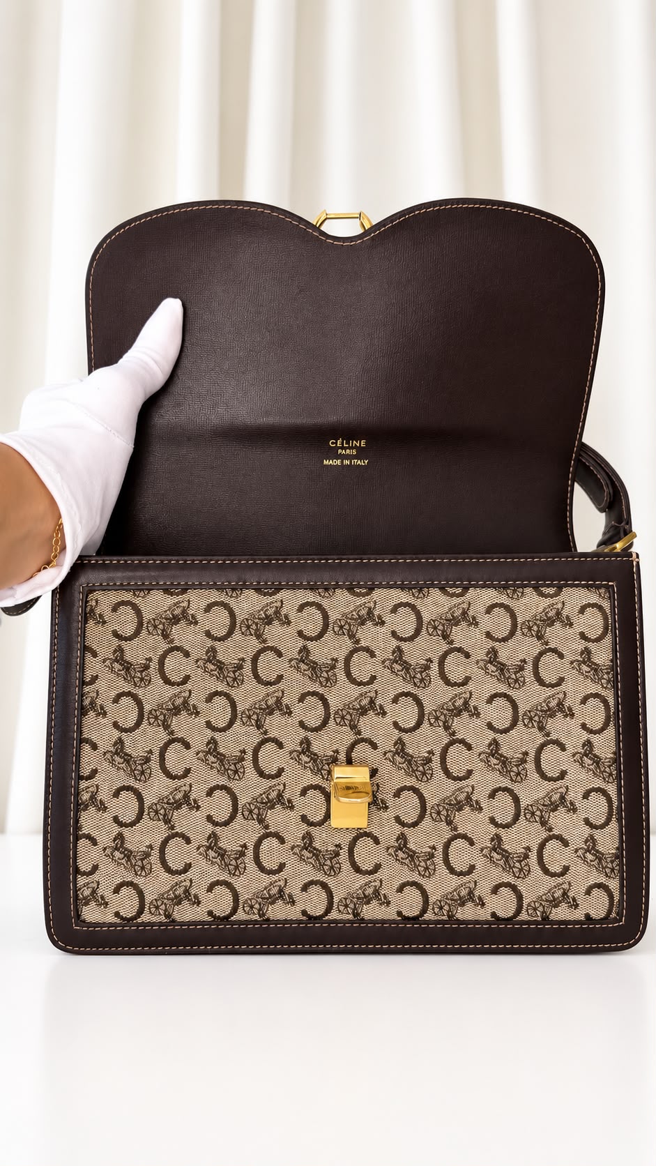 CÉLINE – Sac triomphe Vintage